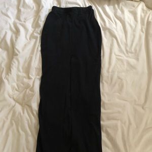 High waisted small slit skirt